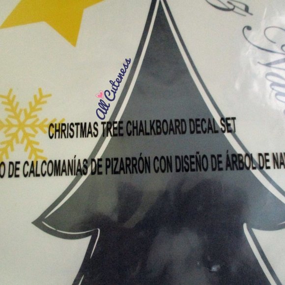 🎀 Christmas Tree Chalkboard Decal Set - Picture 2 of 4